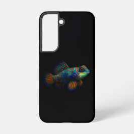 Zwart 4 Luxe Galaxy S22 Hoesje, Dragonet Mandarijn Samsung Galaxy Hoesje