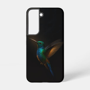 Zwart 4 Luxe Galaxy S22 Hoesje, Vliegende Vogel Samsung Galaxy Hoesje