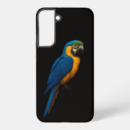 Zwart 4 Luxe Galaxy S22 Plus, Blauwe Gele Ara Samsung Galaxy Hoesje
