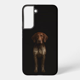 Zwart 4 Luxe Galaxy S22 Plus, Duitse Pointer Hond Samsung Galaxy Hoesje