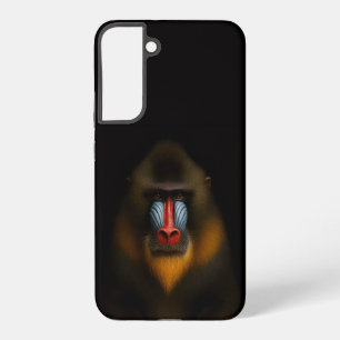 Zwart 4 Luxe Galaxy S22 Plus, Mandrill-aap Samsung Galaxy Hoesje