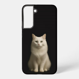 Zwart 4 Luxe Galaxy S22 Plus, Turkse Angorakat Samsung Galaxy Hoesje