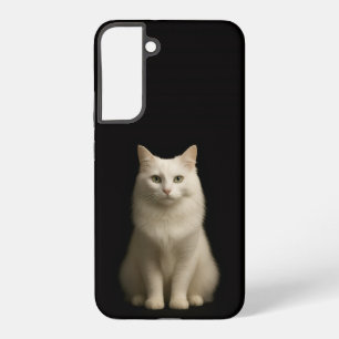 Zwart 4 Luxe Galaxy S22 Plus, Turkse Angorakat Samsung Galaxy Hoesje
