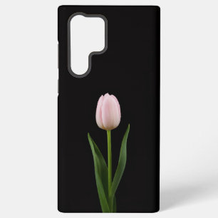 Zwart 4 Luxe Galaxy S22 Ultra, Blush Roze Tulp Samsung Galaxy Hoesje