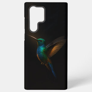 Zwart 4 Luxe Galaxy S22 Ultra Hoesje, Flying Bird Samsung Galaxy Hoesje