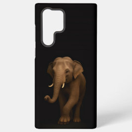 Zwart 4 Luxe Galaxy S22 Ultra, Indische Olifant Samsung Galaxy Hoesje