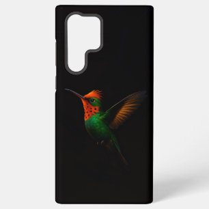 Zwart 4 Luxe Galaxy S22 Ultra, Kuifcoquette Samsung Galaxy Hoesje