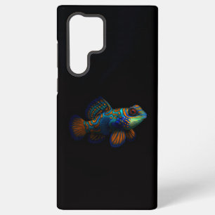 Zwart 4 Luxe Galaxy S22 Ultra, Mandarin Draakvis Samsung Galaxy Hoesje