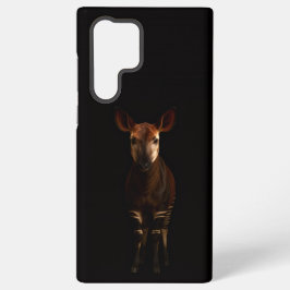 Zwart 4 Luxe Galaxy S22 Ultra, Okapi in het bos Samsung Galaxy Hoesje