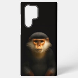Zwart 4 Luxe Galaxy S22 Ultra, Rode Douc Langur Samsung Galaxy Hoesje