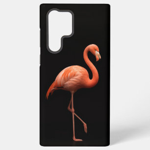 Zwart 4 Luxe Galaxy S22 Ultra, Roze Flamingo Samsung Galaxy Hoesje