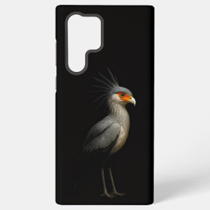 Zwart 4 Luxe Galaxy S22 Ultra, Secretarisvogel Samsung Galaxy Hoesje