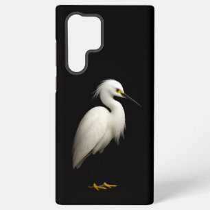 Zwart 4 Luxe Galaxy S22 Ultra, Zilverreiger Samsung Galaxy Hoesje