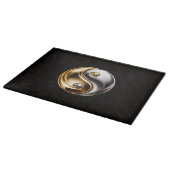 Zwart 4 Luxe Glas bord Harmony Yin Yang Snijplank (Hoek)