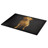 Zwart 4 Luxe Glas snijplank Teder Labrador (Hoek)