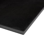 Zwart 4 Luxe glazen bord Parelwitte Tulp Snijplank (Hoek)