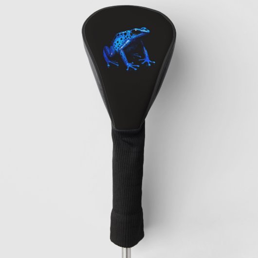 Zwart 4 Luxe Golf Driver Hoesje, Blue Frog Golfheadcover (Voorkant)