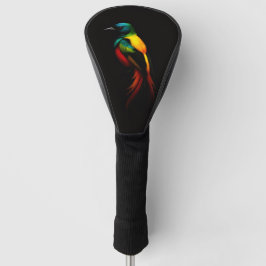 Zwart 4 Luxe Golf Driver Hoesje, Regenboogvogel Golfheadcover