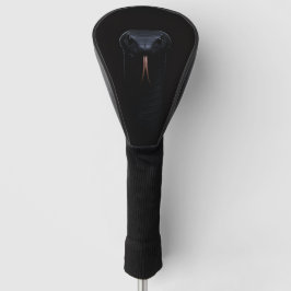 Zwart 4 Luxe Golf Driver Hoesje, Zwart Mamba Golfheadcover
