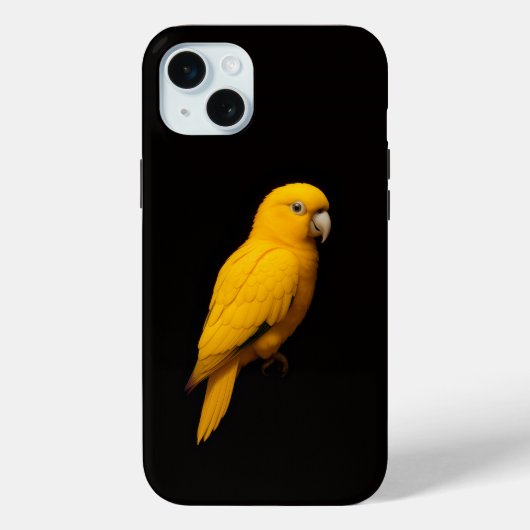 Zwart 4 Luxe, Gouden Parkiet Case-Mate iPhone Case (Achterkant)