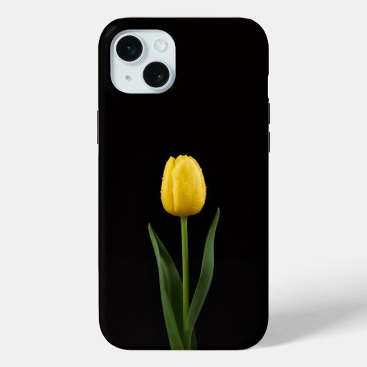 Zwart 4 Luxe, Gouden Tulp iPhone 15 Plus Case-Mate iPhone Case (Achterkant)