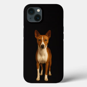 Zwart 4 Luxe iPhone 13, Classy Basenji Hond Case-Mate iPhone Case