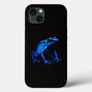 Zwart 4 Luxe iPhone 13 Hoesje, Electric Blue Frog Case-Mate iPhone Case