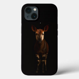 Zwart 4 Luxe iPhone 13, Okapi in het bos Case-Mate iPhone Case