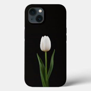 Zwart 4 Luxe iPhone 13, Parelwitte Tulp Case-Mate iPhone Case