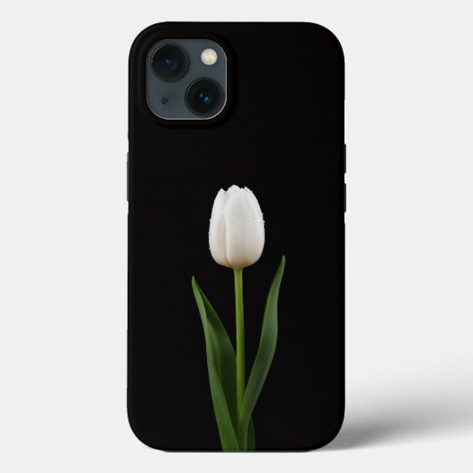 Zwart 4 Luxe iPhone 13, Parelwitte Tulp Case-Mate iPhone Case (Achterkant)