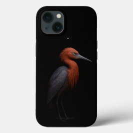 Zwart 4 Luxe iPhone 13, Roodachtige Reiger Case-Mate iPhone Case