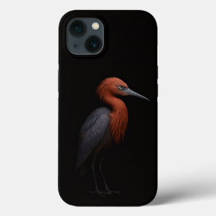 Zwart 4 Luxe iPhone 13, Roodachtige Reiger Case-Mate iPhone Case