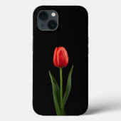 Zwart 4 Luxe iPhone 13, Ruby Red Tulip Case-Mate iPhone Case (Achterkant)