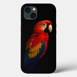 Zwart 4 Luxe iPhone 13, Scarlet Parrot Elegance Case-Mate iPhone Case