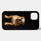 Zwart 4 Luxe iPhone 13, Stamina Bulldog Case-Mate iPhone Case (Achterkant (horizontaal))