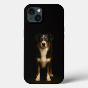 Zwart 4 Luxe iPhone 13, Wijze Australian Shepherd Case-Mate iPhone Case