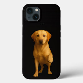 Zwart 4 Luxe iPhone 13, zachte Labradors hond Case-Mate iPhone Case