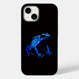 Zwart 4 Luxe iPhone 14 Hoesje-Mate, Blue Frog Case-Mate iPhone 14 Hoesje