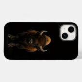 Zwart 4 Luxe iPhone 14 Mate, Amerikaanse Bizon Case-Mate iPhone Case (Achterkant (horizontaal))