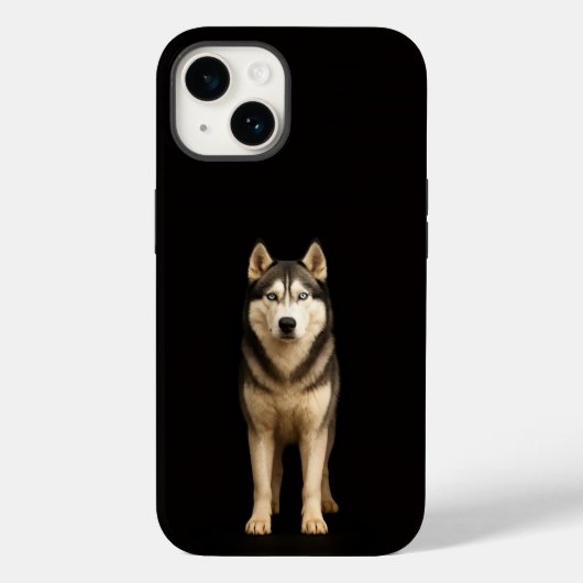 Zwart 4 Luxe iPhone 14 Mate, Icy Elite Husky Case-Mate iPhone Case (Achterkant)