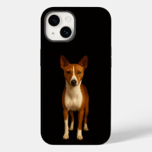 Zwart 4 Luxe iPhone 14 Mate, Klasse Basenji Hond