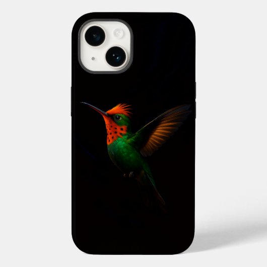 Zwart 4 Luxe iPhone 14 Mate, Kuifcoquet Case-Mate iPhone Case (Achterkant)