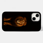 Zwart 4 Luxe iPhone 14 Mate, Majestueuze Leeuw Case-Mate iPhone Case (Achterkant (horizontaal))