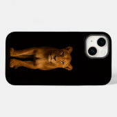 Zwart 4 Luxe iPhone 14 Mate, Noble Lioness Case-Mate iPhone Case (Achterkant (horizontaal))