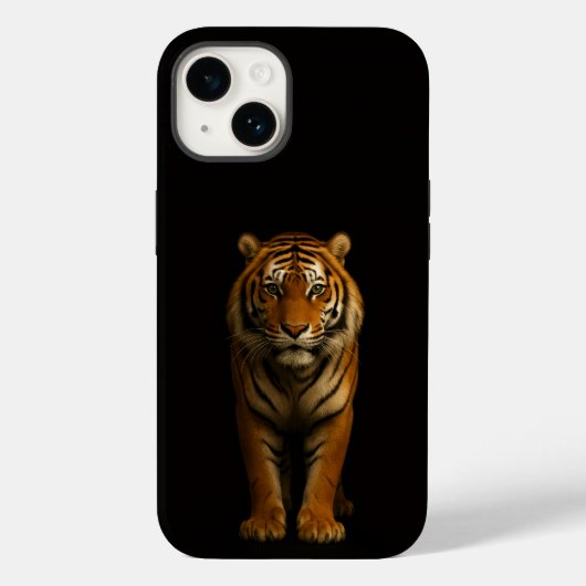 Zwart 4 Luxe iPhone 14 Mate, Noble Tiger Case-Mate iPhone Case (Achterkant)