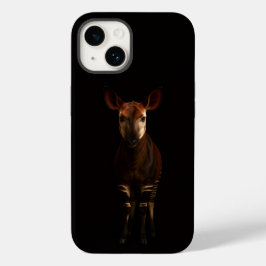Zwart 4 Luxe iPhone 14 Mate, Okapi in het bos Case-Mate iPhone 14 Hoesje