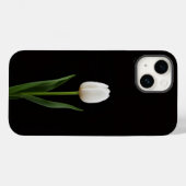 Zwart 4 Luxe iPhone 14 Mate, Parelwitte Tulp Case-Mate iPhone Case (Achterkant (horizontaal))