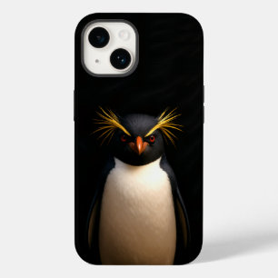 Zwart 4 Luxe iPhone 14 Mate, Rockhopper Penguin Case-Mate iPhone 14 Hoesje