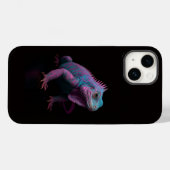 Zwart 4 Luxe iPhone 14 Mate, Roze Leguaan Case-Mate iPhone Case (Achterkant (horizontaal))