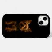 Zwart 4 Luxe iPhone 14 Mate, Yorkshire Terrier Case-Mate iPhone Case (Achterkant (horizontaal))